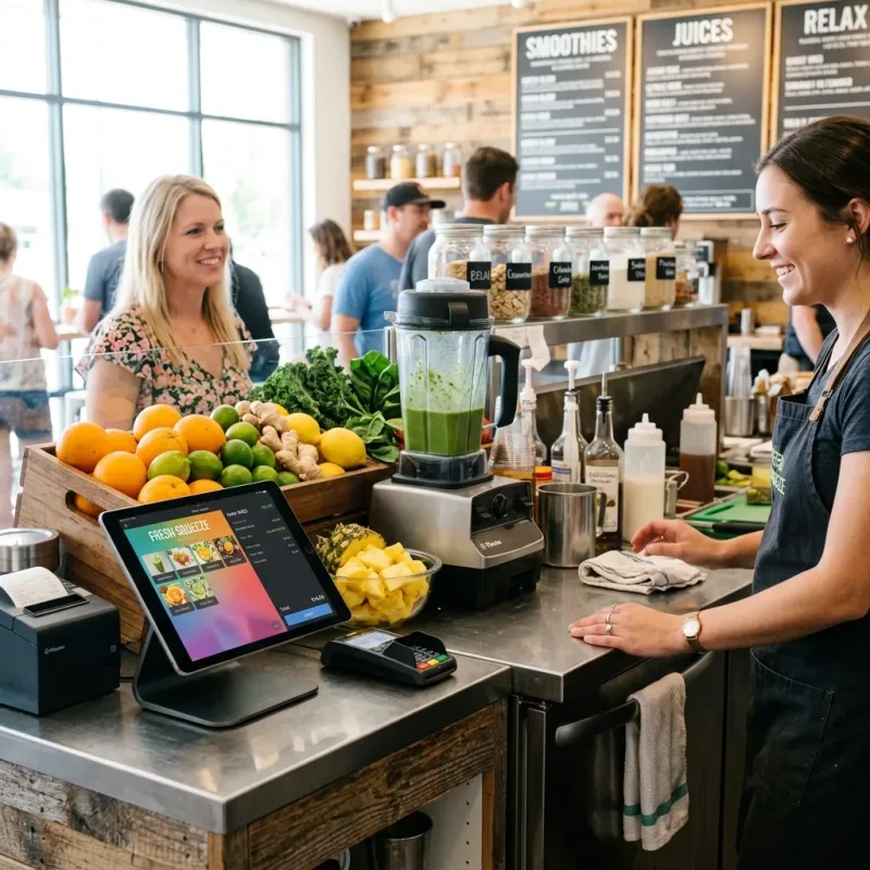 Juice / Smoothie Bar POS Interface